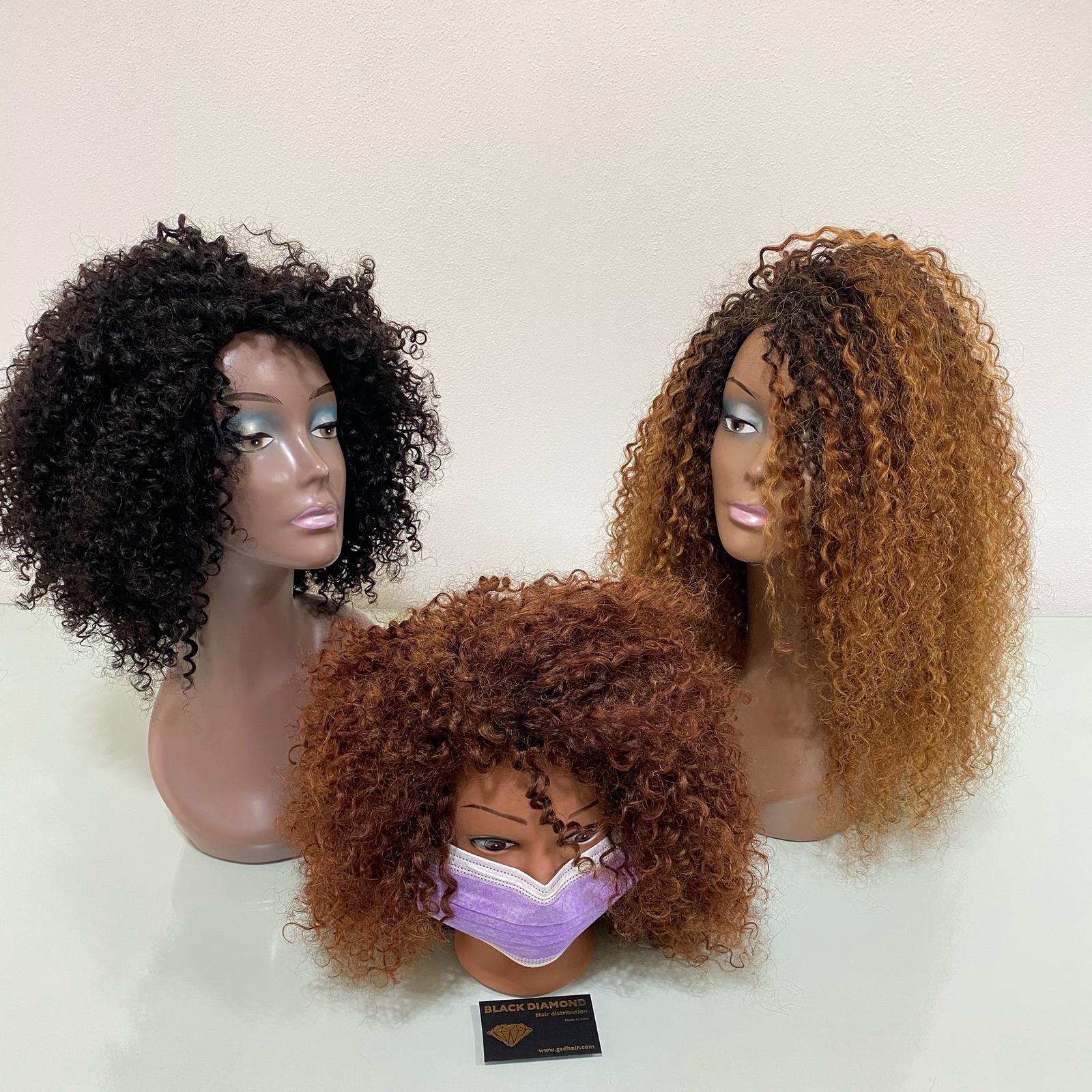 perruque afro vierge de couleur  Black diamond hair distribution